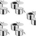 DOITOOL 10 Pack Chafing Fuel Holder - Stainless Steel Fuel Holders with Safety Cover - Buffet Warmer Canned Heat Box for Buffet Barbecue Party Supplies