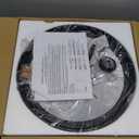 Flush Mount Ceiling Light with Clear Glass Shade, 2-Light Indoor Outdoor Farmhouse Lighting Flush Mount Lights for Kitchen Bedroom Porch Living Dining Room(Black)