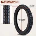 2.75-17, 70/100-17 Tire and Inner Tube Set for KLX125 KLX140 KX80 TTR125