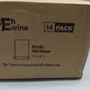 EHWINE 14 Pack 46 Clear Acrylic Sign Holder with Gold Borders and Vertical Stand, Double Sided Table Menu Holders Picture Frames for Wedding Table Numbers, Restaurant Signs, Photos and Art Display