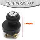 Hoypeyfiy 4360469 Ignition Switch with Key, Replacement for JLG 400S 460SJ 600A 600AJ 600S 600SJ 601S 660SJ 450A 450AJ T350 1532E2 1932E2 2032E2 2632E2 2646E2 3246E2, Replaces 4360470, 4360467