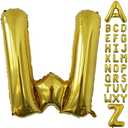 Pack of 5, 40" Inch Large Gold Letter Balloons, Jumbo Helium Mylar Foil Party Balloons for Birthday Party Decorations, Wedding Bachelorette Bridal Shower Decoration