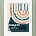Suede 11x15 Frame - Single Frame, Christmas Elegant Mint 11 x 15 Poster Frame with Mat for 8.5x11, 11x15 Picture Frames for Artwork, Puzzles, Photos and Movie Posters