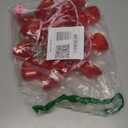 Valentine’s Day Red Heart String Lights, 12FT PlugIn Connectable Fairy Lights with 20 LED Glitter Heart Bulbs, Romantic Indoor Outdoor Decor for Wedding, Party, Window, Anniversary, Christmas