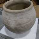 Briful Rustic Ceramic Vase for Home Decor, 7.4" Tall Farmhouse Vase, Beige