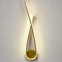 LED Vanity Light Modern Sconces Hardwired Wall Lighting Indoor Gold Wall Sconce for Bedroom Living Room Doorway Hallway