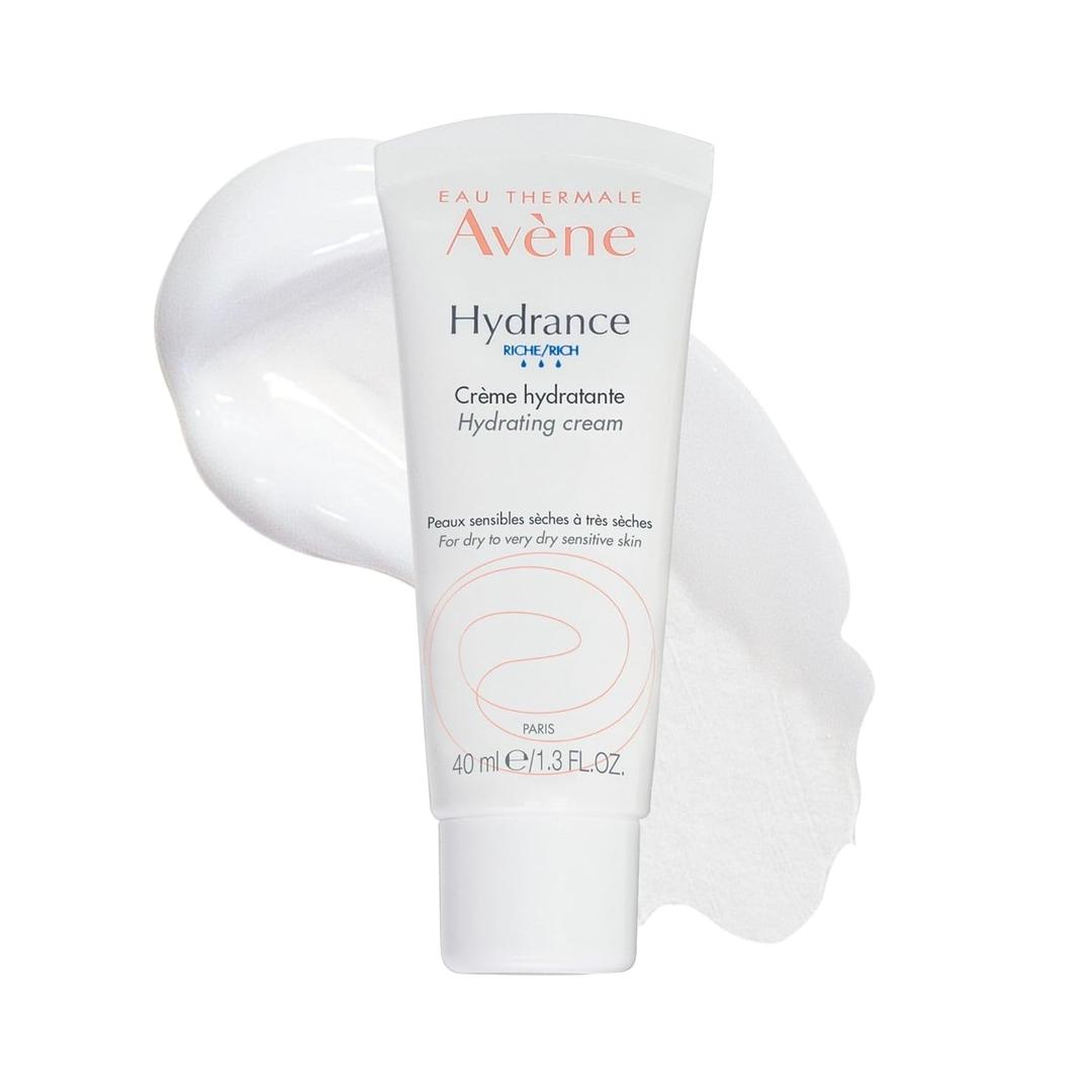 Avne Hydrance RICH Hydrating Cream, Daily Face Moisturizer, Soothes feelings of skin tightness & discomfort associated with dryness, Dry skin moisturizer, Non-Comedogenic, 1.3 Oz