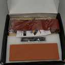 Intelitopia Complete Knife Sharpening Stone Set  Dual Grit Whetstone 400/1000 3000/8000 Knife Sharpener with Leather Strop, Flattening Stone, Bamboo Base, 3 Non-slip Rubber Bases & Angle Guide