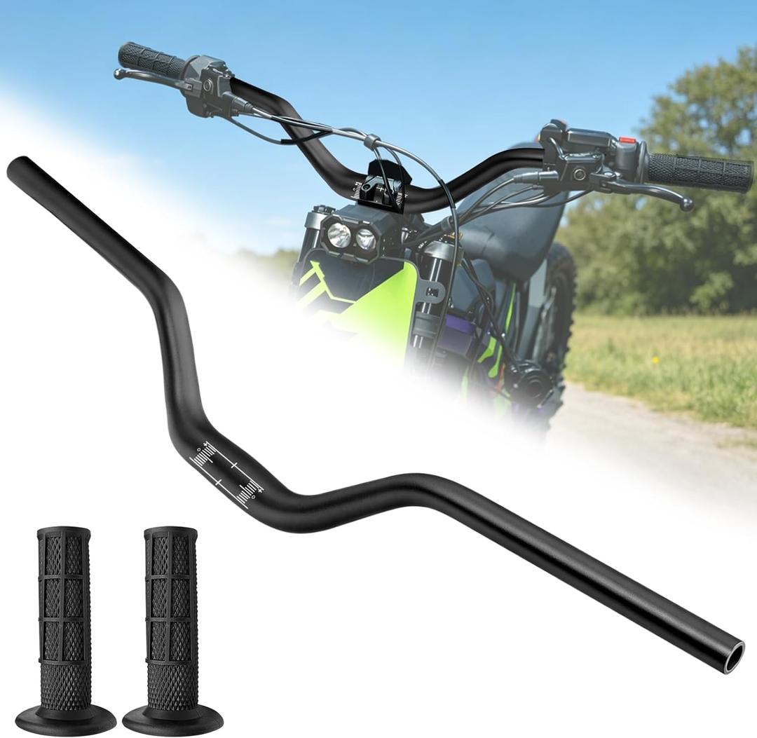 Dirt Bike Handlebars, 7075 Aluminum 31.8mm Handlebars for Sur-ron LBX