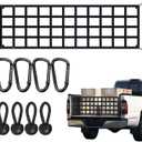 Tailgate Net for Most Mid Size Truck - Cargo Net Compatible with Ford, Chevy, Dodge,Ram - Tail Gate Extender Nets for Pickup Truck Bed (50" x 15")