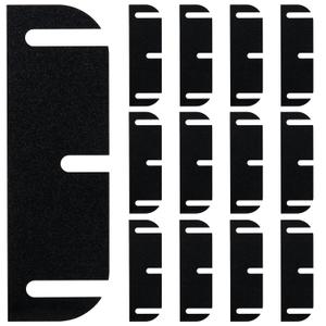 12 Pack Door Hinge Shims, 3.5 Inch Door Hinge Spacer Kit, Precut Polycarbonate (PC) Hinge Shims with DIY Trimmable Option for Door Alignment & Repair, Standard Pattern, 1.2mm / 0.05” Thickness