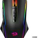 Redragon Wireless Gaming Mouse, Tri-Mode 2.4G/USB-C/Bluetooth Mouse Gaming, 12000 DPI, RGB Backlit, Fully Programmable, Rechargeable Wireless Computer Mouse for Laptop PC Mac, Black