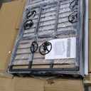 Shintenchi 48 inch Heavy Duty Crates for Large Dog, Indestructible and Escape-Proof Cage Kennel with Lockable Wheels, Double Door High Anxiety with Removable Tray, Black