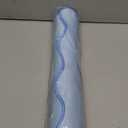 Scalloped Desk Mat Large Scalloped Piping Cute Desk Mat Aesthetic Preppy Table Pad Large Nonslip Pad with Edge Stitching Waterproof Gaming(Blue,31.5 x 15.75 Inches)