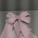 Soulchen Large Christmas Tree Topper Bow, 15 x 50 Inch Faux Fur Pink Christmas Tree Bows Plush Xmas Decorations for Xmas Holiday Party Wedding Home Door Decor Supplies