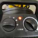 Greenhouse Heater with Digital Thermostat, 1500W Electric Outdoor Heater, Overheat Protection, Fast Heating, Waterproof for Grow Tent, Green House, Patio, Black