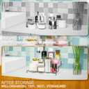 Yieach 3 Tiered Acrylic Display Stands for Cupcake Stand,Perfume Shelf Organizer,Figure and Funko Pop Display,No Installation,Clear Table Risers Display Stands for Collectibles,Makeup and Dessert,1PCS
