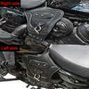 Motorcycle Heat Shield Deflectors Leather Side Saddle for Harley Nightster 975 Special 2022-2026 Engine Heat Insulation Pad Accessories