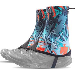 Trail Gaiters Low Shoes Gators for Hiking Boots Breathable Boots Gators for Running (X-Large, Red)