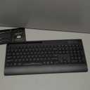 seenda Bluetooth Keyboard and Mouse Combo, COE201 3 Multi-Device Connection Keyboard Mouse with Phone Holder, Full Size Wireless Ergonomic Compatible for Windows, Laptop, MacBook, iPad,Black