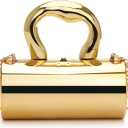 Acrylic Clutch Bag, Acrylic Purse for Women with Removable Strap and Lift-Up Lock, Gold Clutch Purses for Women