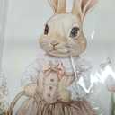 Framed Easter Bunny Wall Art, Vintage Holiday Decor Oil Painting, Rustic Farmhouse Spring Animal Wall Decor, Cute Rabbit Easter Eggs Canvas Print Paintings for Living Room Bedroom Nursery 16x24 Inch