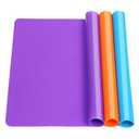 3 Pack Silicone Mats for Crafts, Premium Playdough Mat,A3 Size Silicone Sheet, Liquid, Resin Jewelry Casting Molds Mat,15.7 "x11.8" Nonstick & Nonslip Heat-Resistant Table Protector by AOULELA