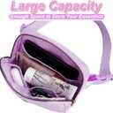 Belt Bag Fanny Pack Crossbody Bags with Initials Cute Stuff Birthday Gifts for Teenager Girls Trendy Stuff - White G,Lavender Bag