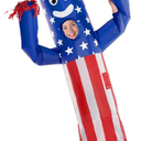 Morph Wacky Waving Kids Inflatable Tube Guy, 4th of July Costume, Kids Inflatable Costume