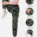 SANGTREE Hiking Pants Water Resistant Quick Dry Lightweight Golf Cargo Safari Joggers Pockets for Girls & Women (Medium)