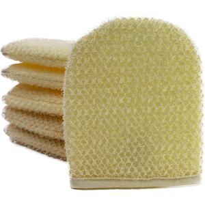 PPHAO Facial Cleansing Sponge - Exfoliating Facial Cleansing Cloths Gloves Mitts - Softweave Exfoliating Washcloths - 6 Pack