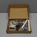 10 Pack (5 Pair) Antique Brass Self Closing Cabinet Hinges for Kitchen Cabinet Door, 1/2" Overlay (Variable) Semi Concealed Kitchen Cabinet Hinges