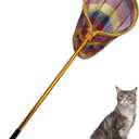 Animal Catch Pole Control Tool,Multi-Functional Catcher Net for Dog,Cat,Rabbit,Chicken,Duck,Goose,Fish,Bird,Raccoon and Others Poultry(67~98" Telescoping Handle with 20" Net Opening)