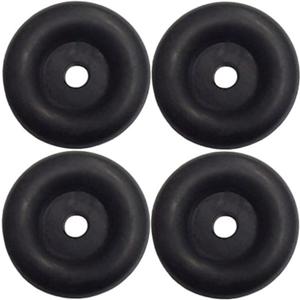 (4 Pack) 2.5" Trailer Ramp Door Bumper, Compatible with Truck Cargo Hatch - Round Rubber Bump Stops