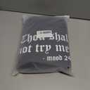 Teen Girls Womens Funny Hoodies Letter Printed Thou Shall Not Try Me Women's Hoodie Pullover Sweatshirt (M)