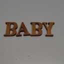 Small Wood Baby Letters for Rustic Baby Shower Decorations Gender Neutral Baby Shower Centerpiece Decor Gender Reveal Party Supplies