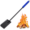 28in Fireplace Shovel Ash Shovel for Fire Pit Fireplace Scoop Charcoal Shovel Iron Gardening Shovel Fireplace Tools for Outdoor Fire Pit Indoor Fireplace Solo Stove