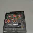 Brea Reese® Scratch Art Paper Pad Mandala 8x8, 12 Intricate Designs, Metallic Shimmer, Guided Illustration, Family Craft Kit, Frameable Artwork for Home Walls, Burst of Color, Mindful Relaxation