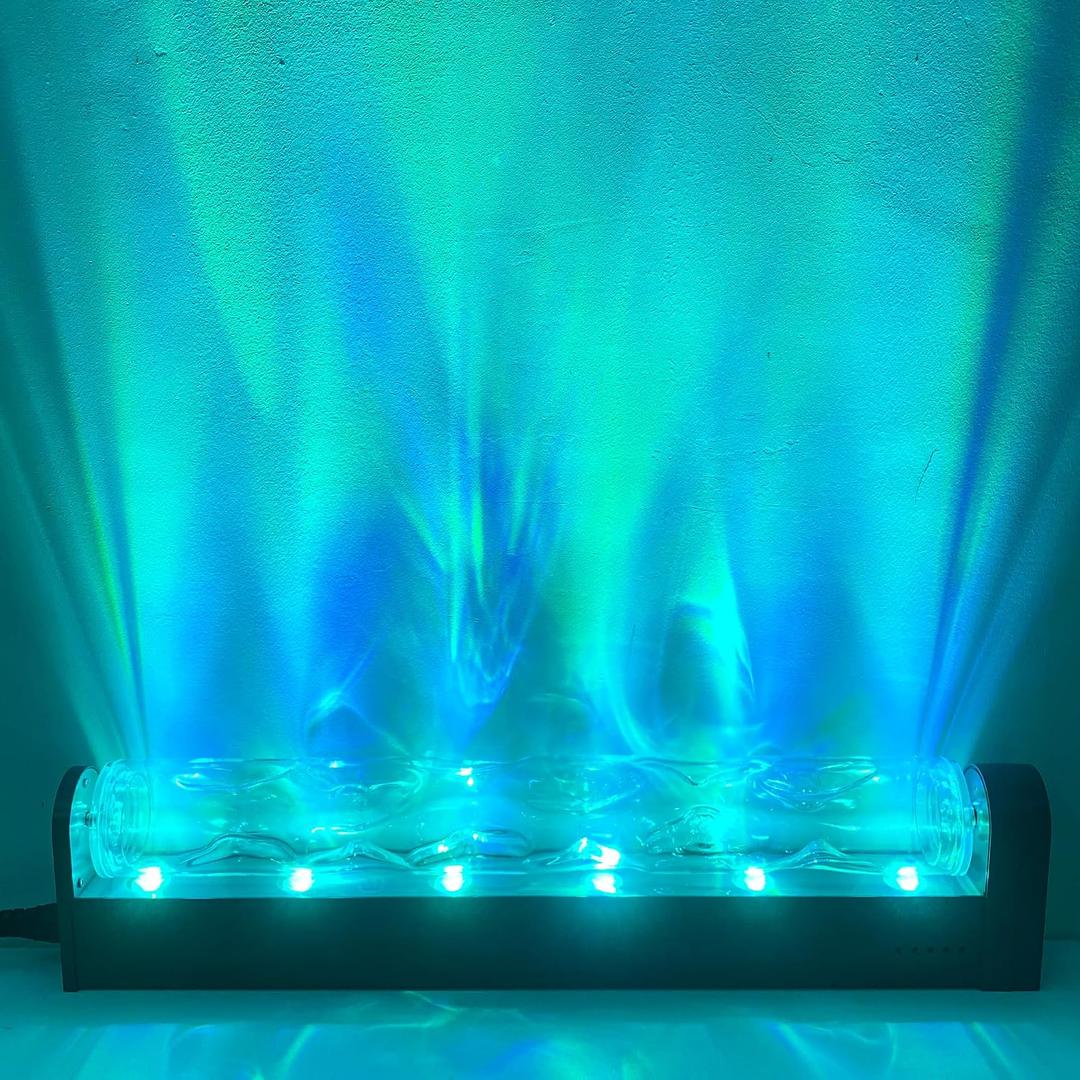 Wave Wall Light, 30W Smart RGBW Water Ripple Projector for Wall Decor – WiFi/App/Voice Controlled LED Wave Light, Color Changing Dimmable Wall Wash Lamp with Music Sync, Timer, 16M Colors