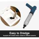 High Pressure Electric Toilet Plunger with Visual Gauge, Easy, Ergonomic Design, Sturdy ABS Material for Unclogging Toilets, Drains, Kitchen Sinks, and More (US Plug)