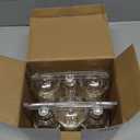 Vintage LED Edison Bulbs, 6W, Equivalent 60W, High Brightness Cool White 4000K, ST58 Antique LED Filament Bulbs with 90+ CRI, E26 Medium Base, Dimmable, Clear Glass, Pack of 6