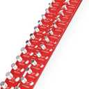 Thread Checker, 49 Nut and Bolt Thread Checker, Screw Size and Thread Identifier Gauge with 15 Standard & 15 Metric &19 Drill Bit Gauges, Bolt Size Finder for Quickly Identify Thread Sizes