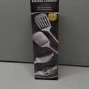 4 Pcs Cooking Utensils Set, Stainless Steel Kitchen Utensils, Heat Resistant Metal Kitchen Tools Include Solid & Slotted Turner Wok Spatula, Serving Spoon, Ergonomic Handle, Easy to Clean, Silver