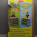 Melissa & Doug Wooden Grocery Store and Lemonade Stand - Reversible Awning, 9 Bins, Chalkboards