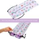 4PCS Mahjong Racks with Pushers, Purple Wooden American Mahjong Tile Pushers and Racks Set of 4, with White Printed Mahjong Racks Drawstring Bag, Mahjong Accessories (19.68 Inches), 19.68" L x 2.55" W x 1.06" H