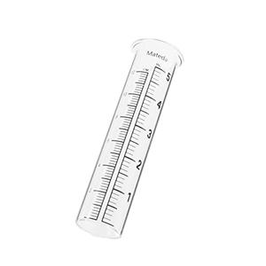 Mateda 5" Capacity Rain Gauge Glass Replacement Tube, Lip Design, Great for Yard Garden Outdoor Home (1 Pack)