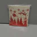 Whaline 6Pcs Christmas Swedish Dishcloths Red White Xmas Tree Snowflake Reindeer Kitchen Dish Towel Reusable for Christmas Winter New Year Baking Cooking, 6.7 x 7.7Inch