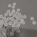 Colorful Sewing Buttons, 15mm Round, 2-Hole, 200 Pack, Mixed Colors Flatback Button (White-200pcs)