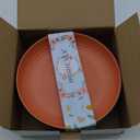 Homienly Deep Dinner Plates Set of 8 Alternative for Plastic Plates Microwave and Dishwasher Safe Wheat Straw Plates for Kitchen Unbreakable Kids Plate Set with 4 Colors (Classic Bright, 9 inch)