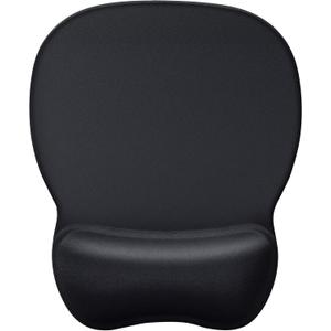 MROCO Ergonomic Mouse Pad with Gel Wrist Rest, Comfortable Mousepad with Smooth Wrist Support Surface and Non-Slip PU Base for Pain Relief, Computer, Laptop, Office & Home, 9.4 x 8.1 in, Black Color